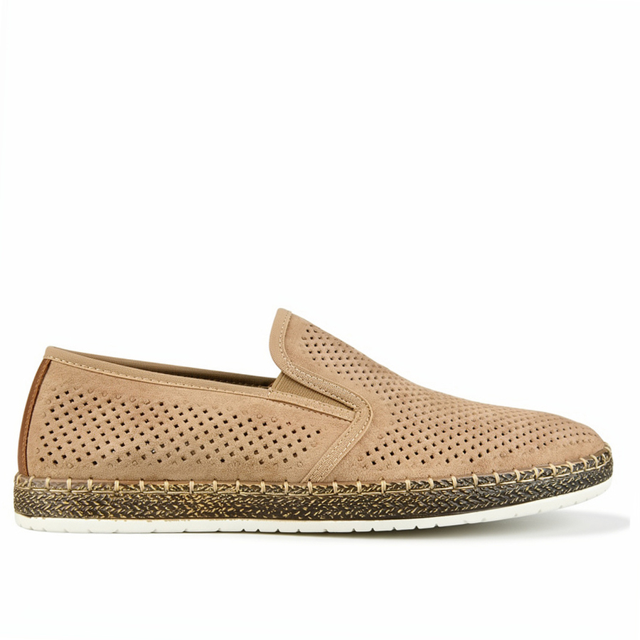 ανδρικά παπούτσια φυσικό δέρμα καφέ 0