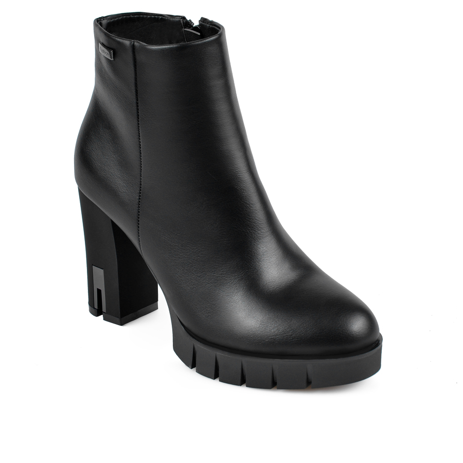 botine damă piele ecologică negru 2