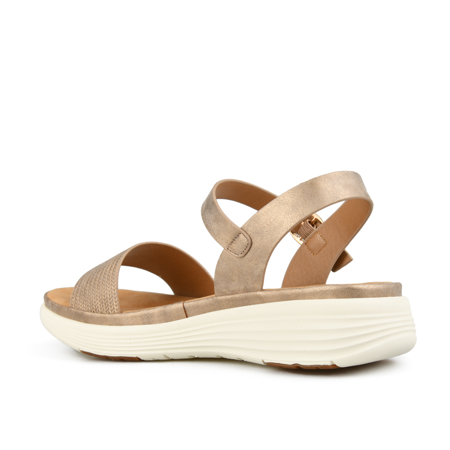 γυναικεία σανδάλια οικολογικό δέρμα ανοιχτό καφέ 3