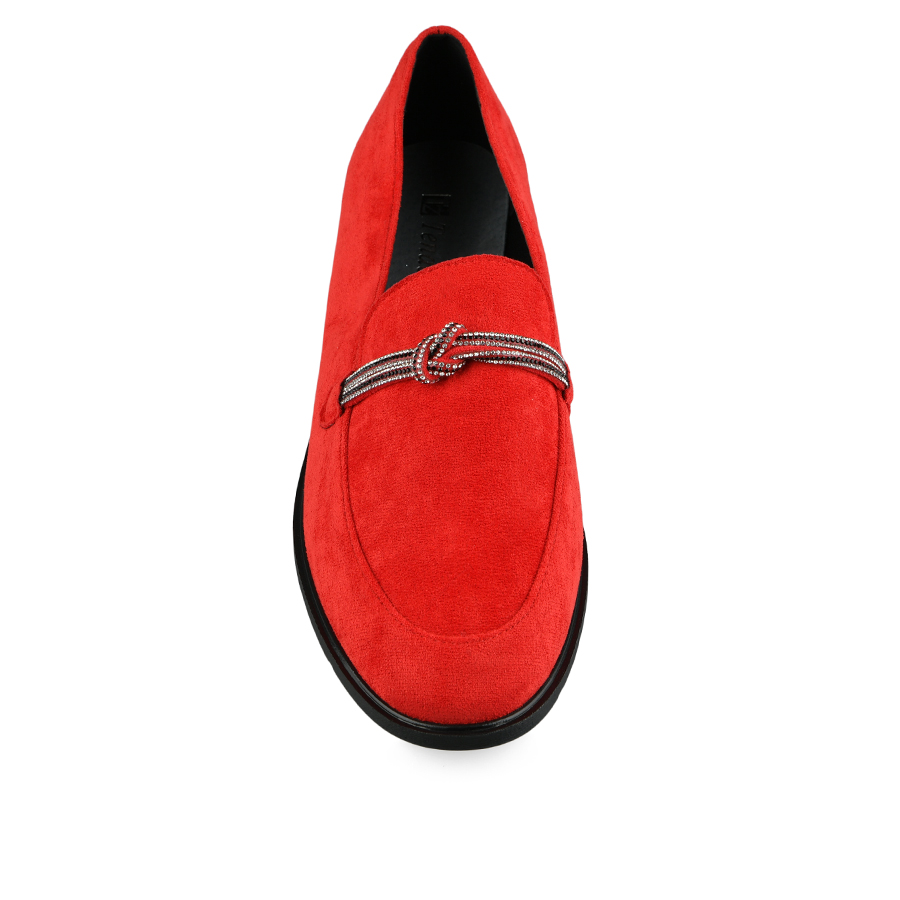 дамски обувки текстил червени 1