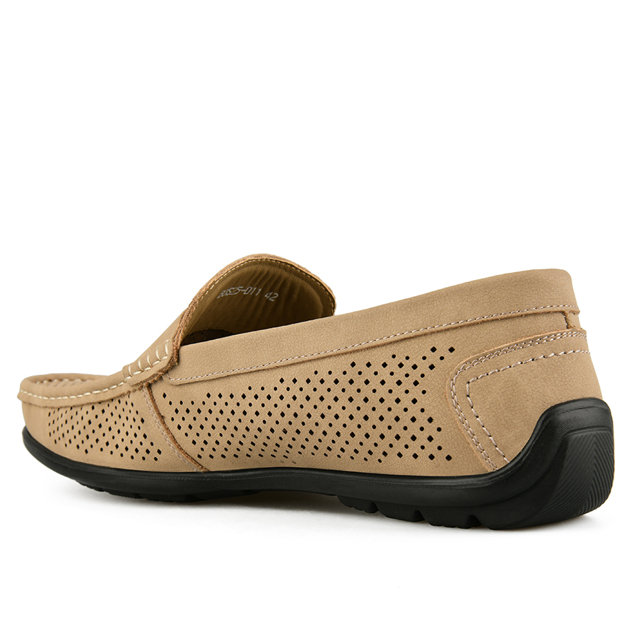 ανδρικά παπούτσια φυσικό δέρμα μπεζ 3