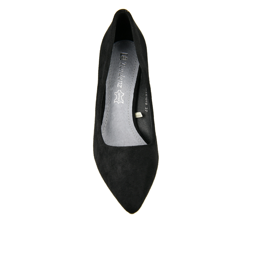 γυναικεία παπούτσια ύφασμα μαύρο 1