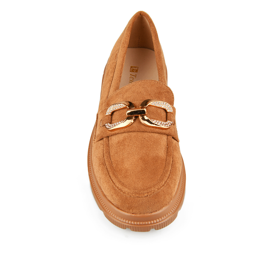 дамски обувки текстил светло кафяви 1