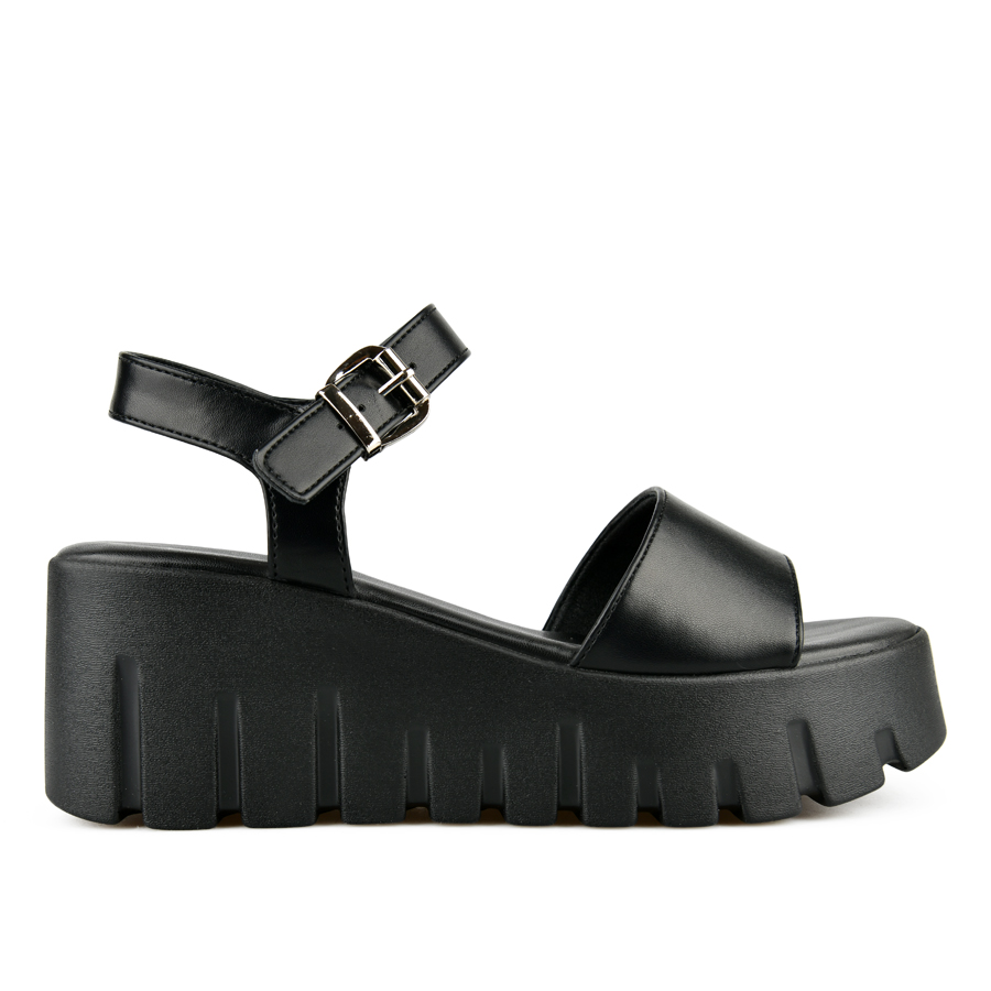 дамски сандали еко кожа черни 0