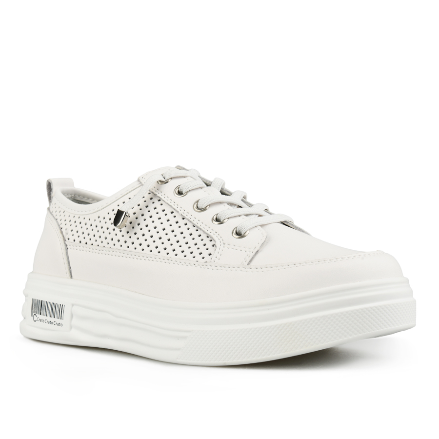 дамски обувки естествена кожа бели 1