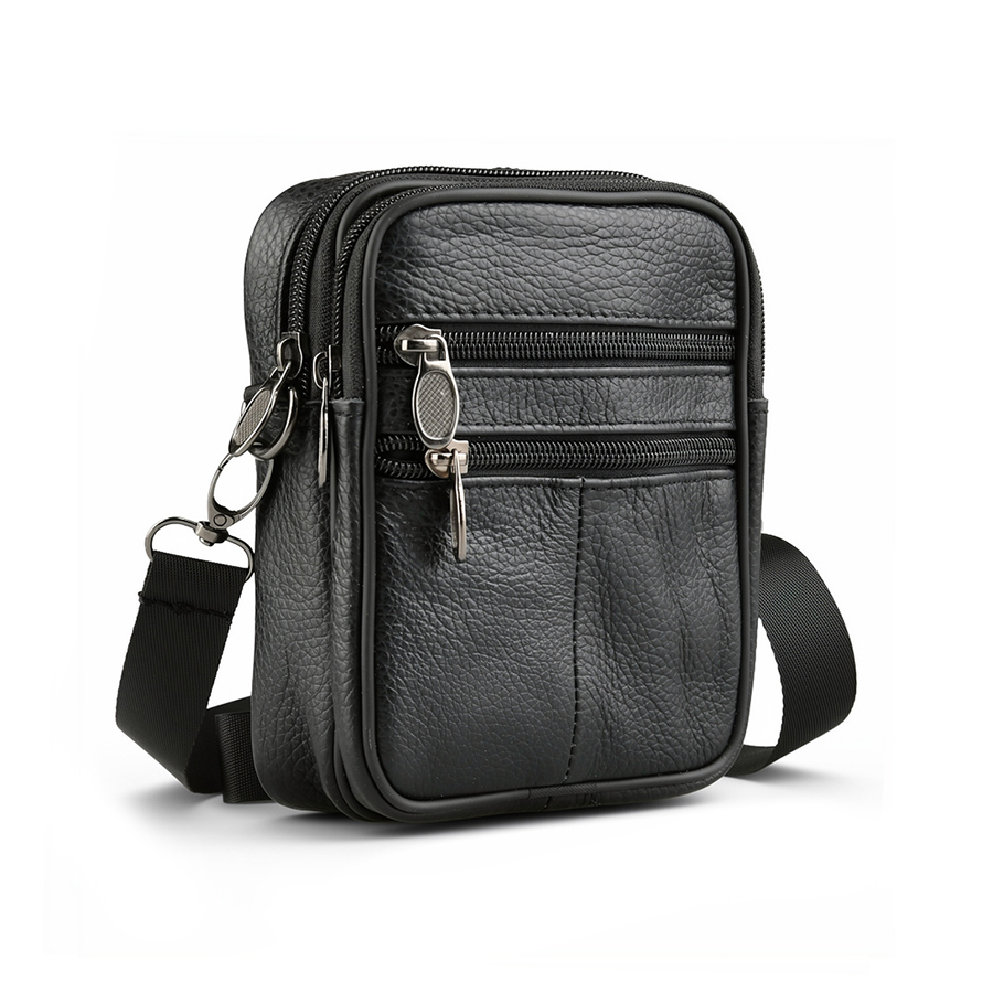 geantă bărbați piele naturală negru 0