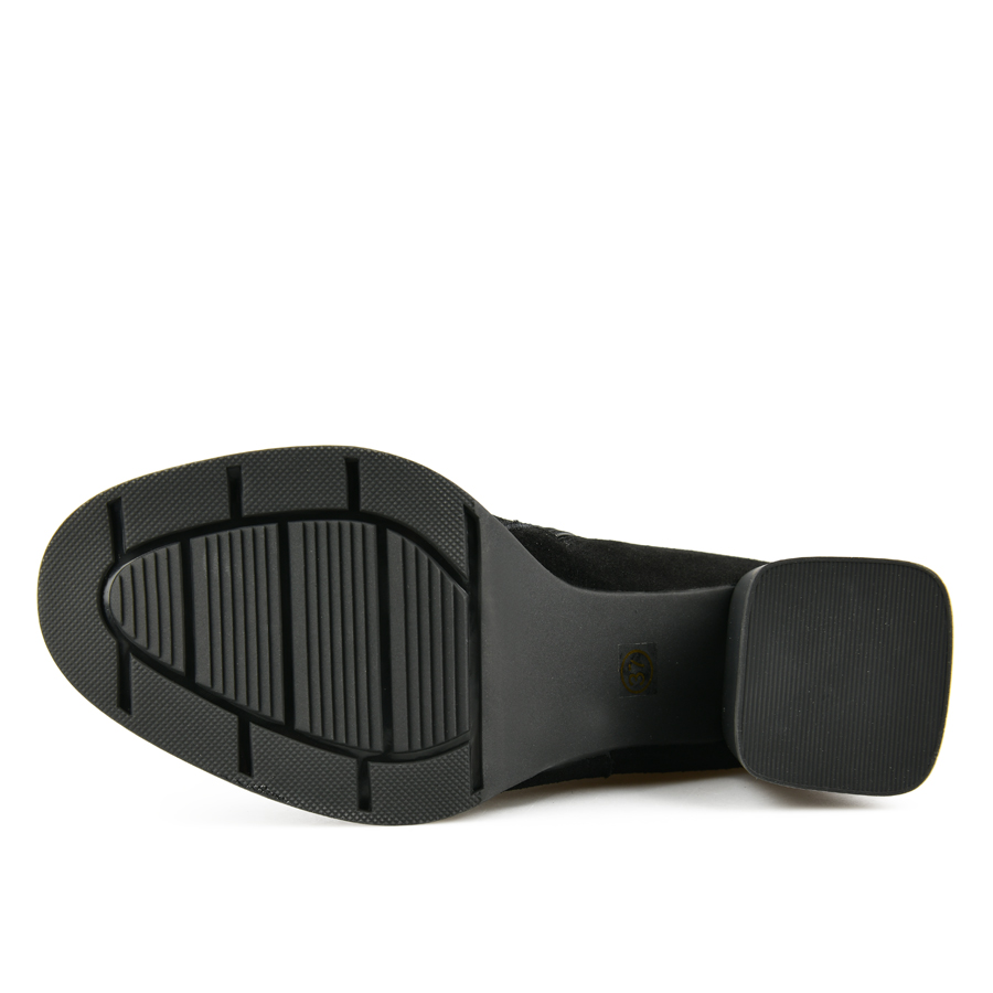 botine damă piele naturală negru 4
