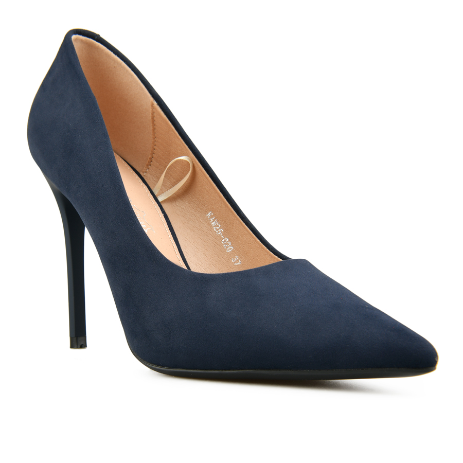 pantofi damă textil albastru închis 1
