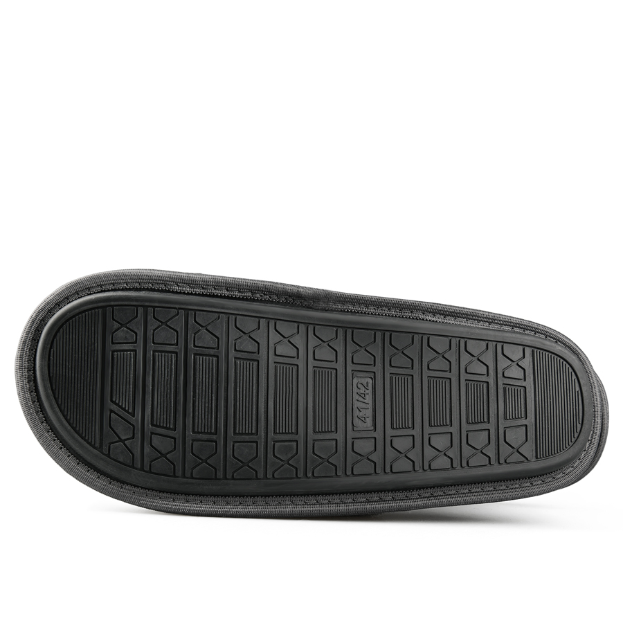 papuci de casă bărbați textil negru 2