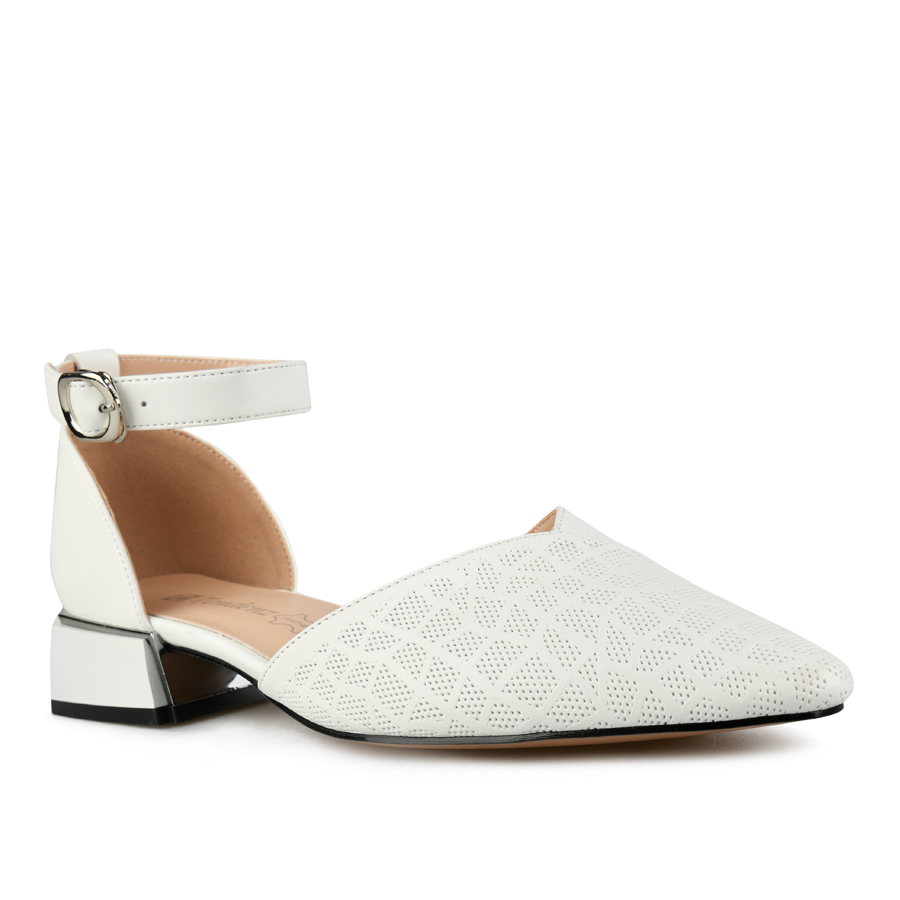 γυναικεία σανδάλια οικολογικό δέρμα λευκά 2