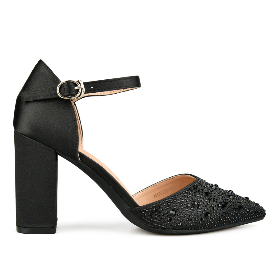 дамски сандали текстил черни 0