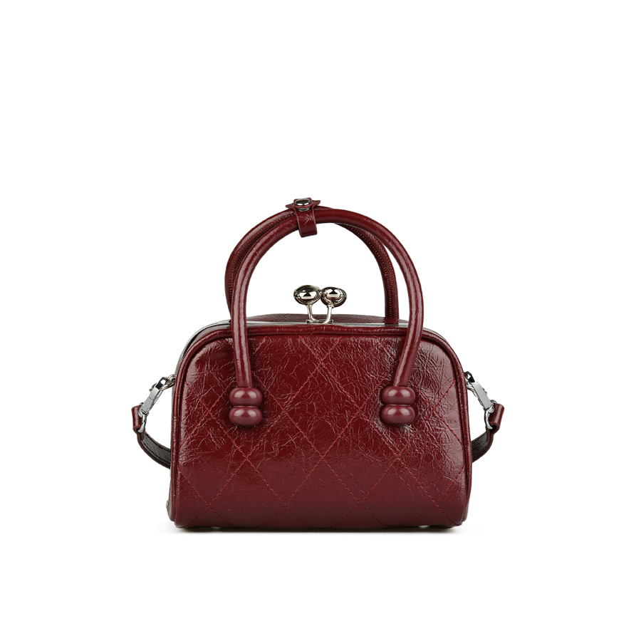 γυναικεία τσάντα οικολογικό δέρμα μπορντό 1