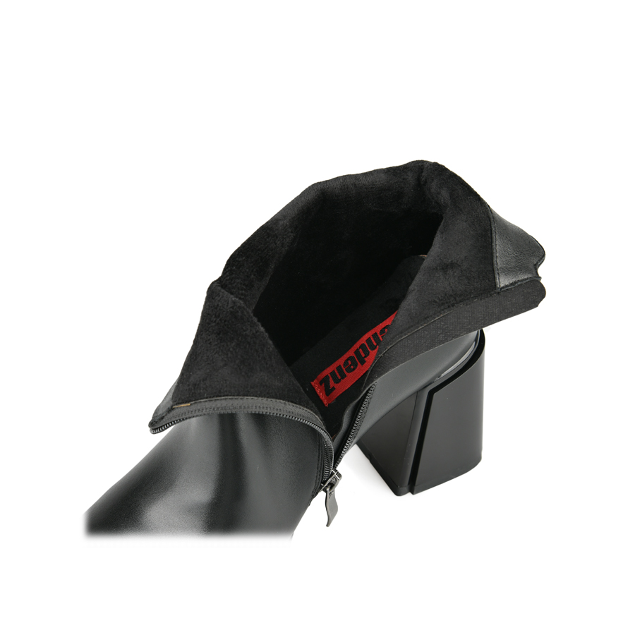 botine damă piele ecologică negru 4