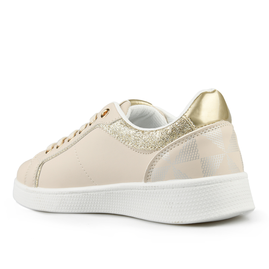 teniși damă piele ecologică bej 3