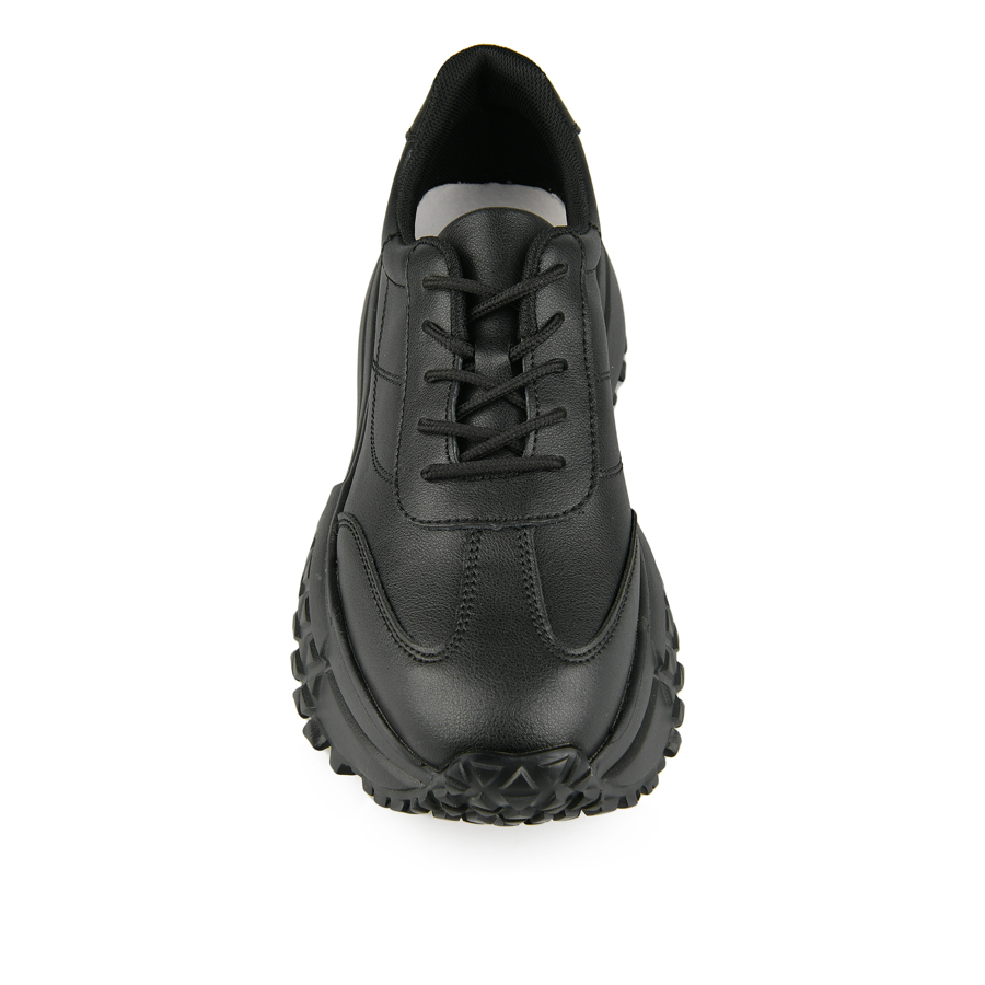 adidași damă piele naturală negru 2