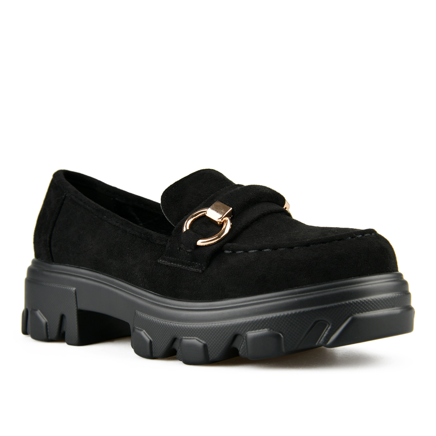 γυναικεία παπούτσια ύφασμα μαύρο 2