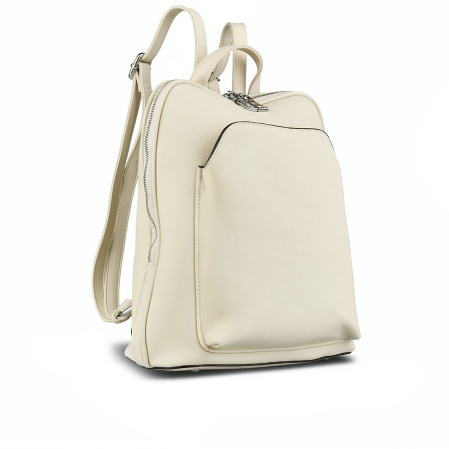 дамска раница еко кожа бежова 0