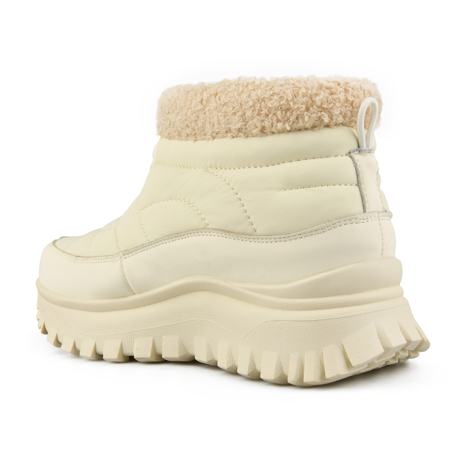 botine damă piele ecologică/textil bej deschis 3