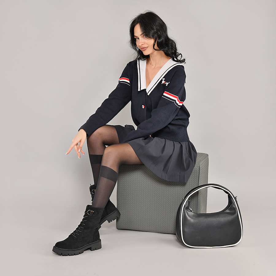 γυναικεία τσάντα οικολογικό δέρμα μαύρη 3