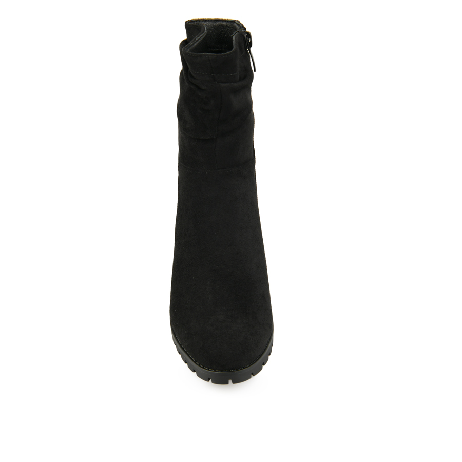 botine damă textil negru 2