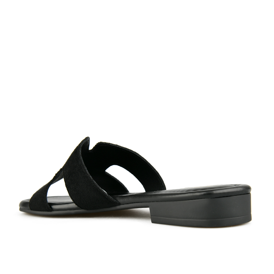 papuci damă textil negru 3