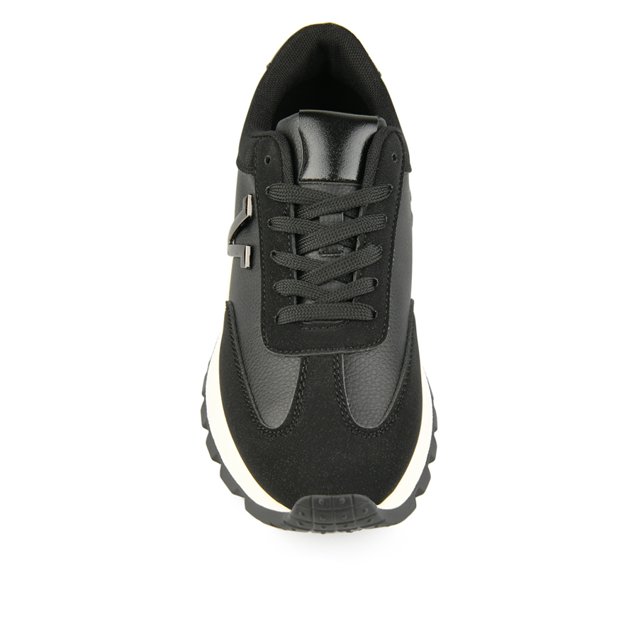 γυναικεία sneakers οικολογικό δέρμα μαύρο 2