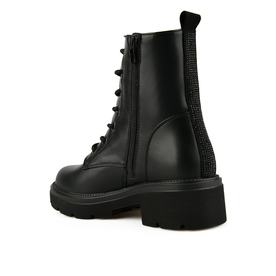 botine damă piele ecologică negru 3
