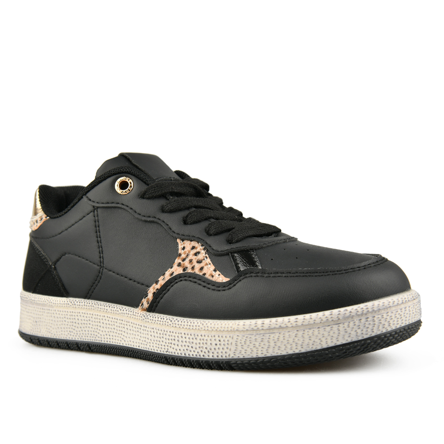 γυναικεία sneakers οικολογικό δέρμα μαύρο 1