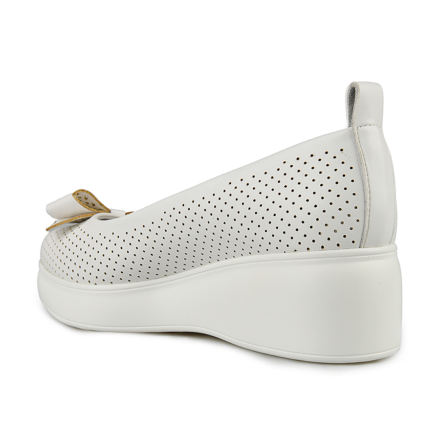 дамски обувки еко кожа бели 3