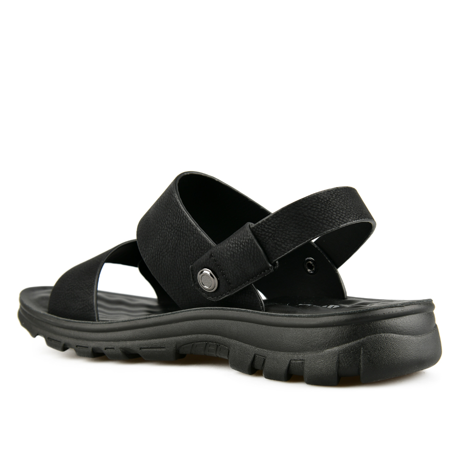 ανδρικά σανδάλια φυσικό δέρμα μαύρο 3