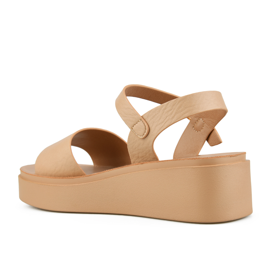 γυναικεία σανδάλια οικολογικό δέρμα μπεζ 3