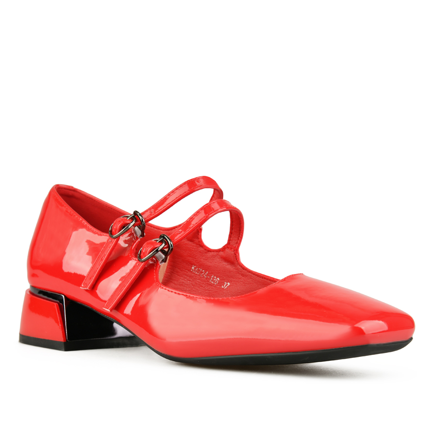 γυναικεία παπούτσια οικολογικό δέρμα κόκκινες 2