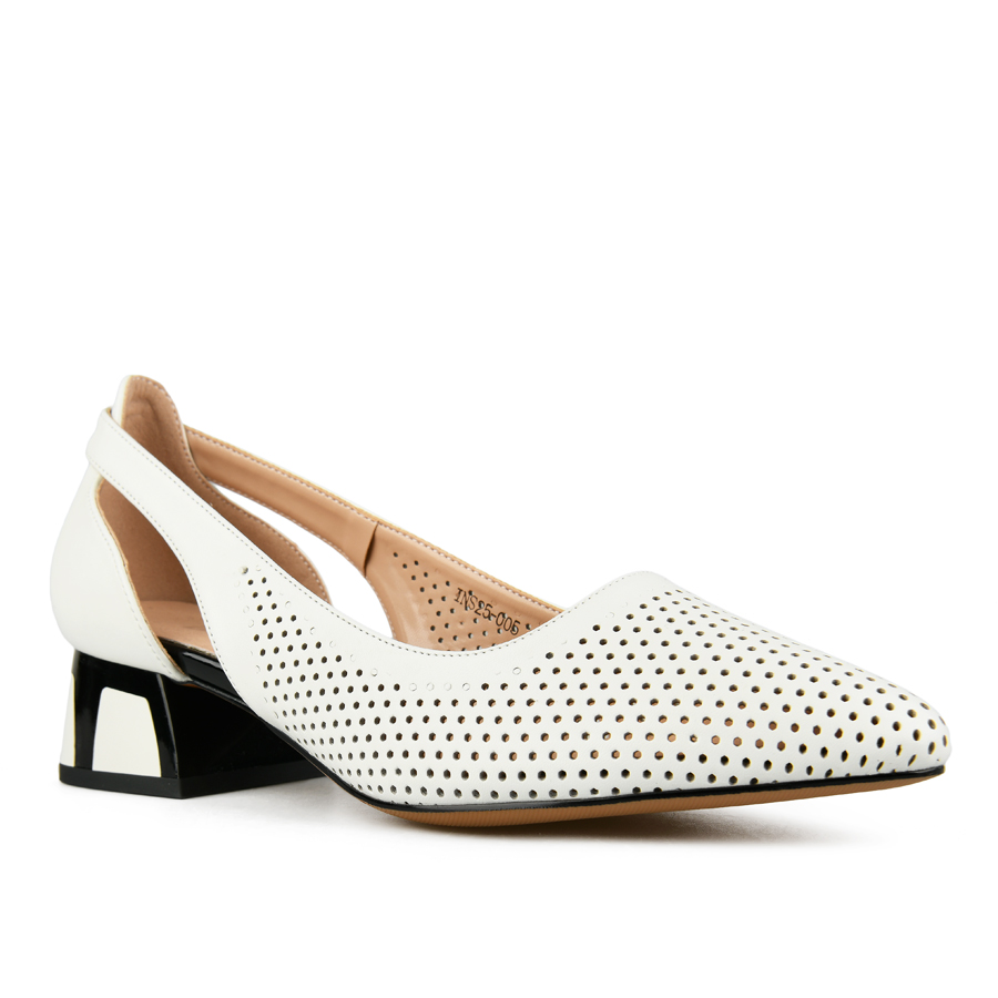 γυναικεία παπούτσια οικολογικό δέρμα λευκά 2