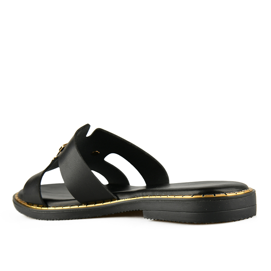 дамски чехли еко кожа черни 3