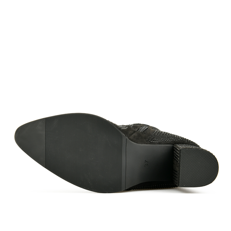 cizme damă textil negru 3