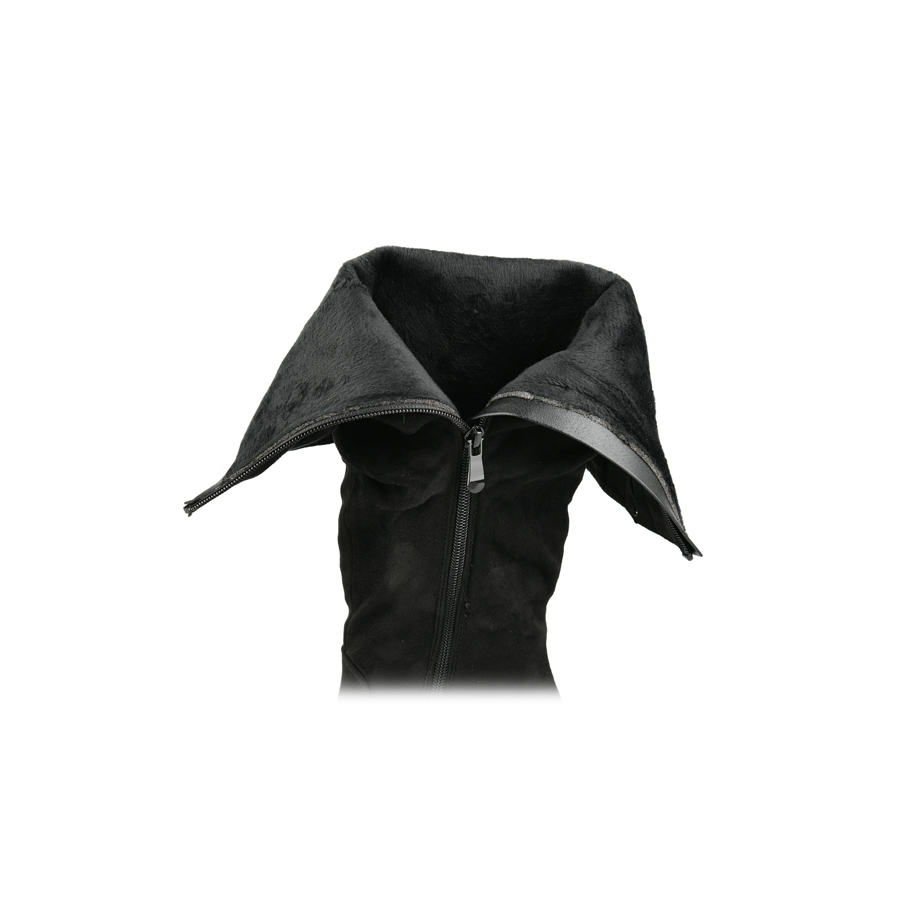 cizme damă textil negru 5