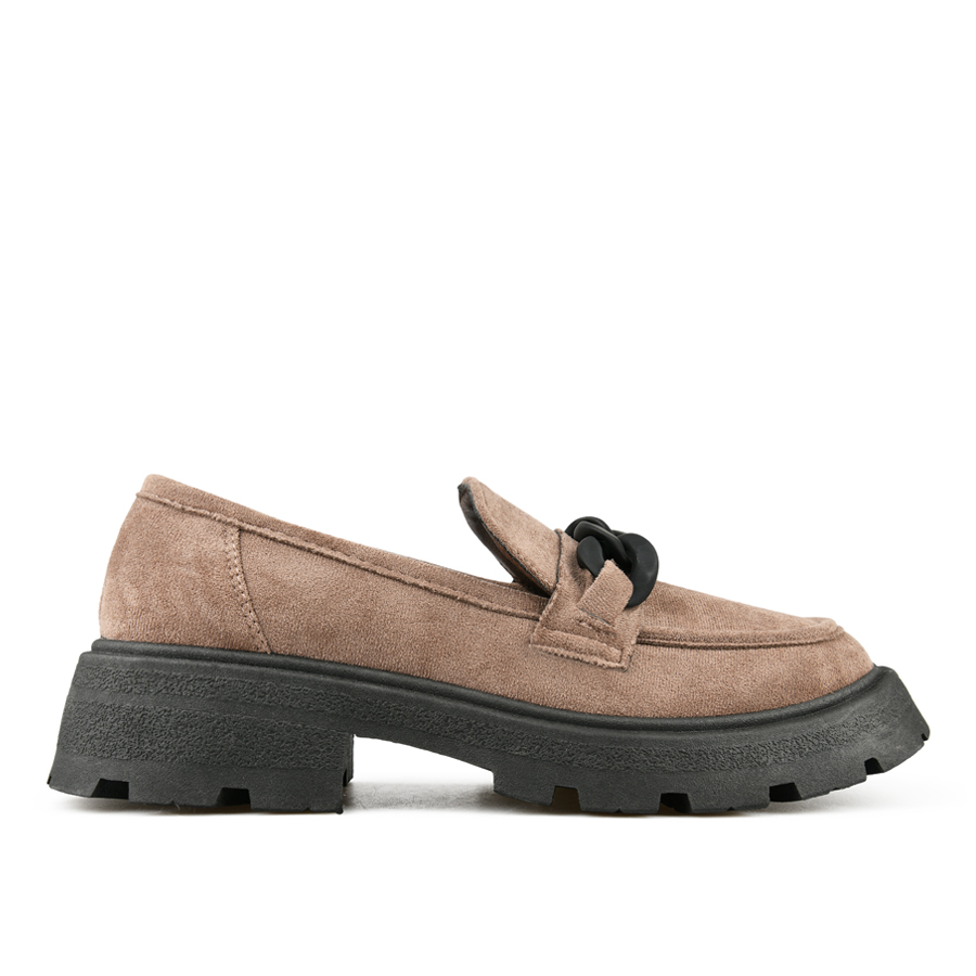 γυναικεία παπούτσια ύφασμα καφέ 0