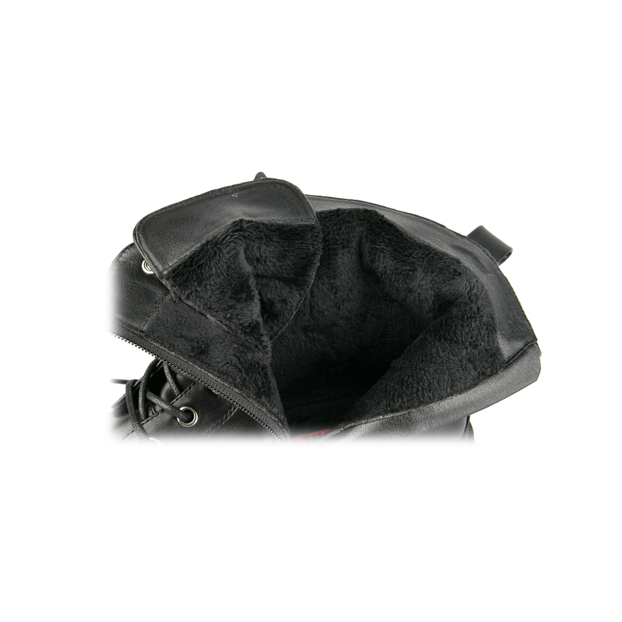 botine damă piele ecologică negru 5