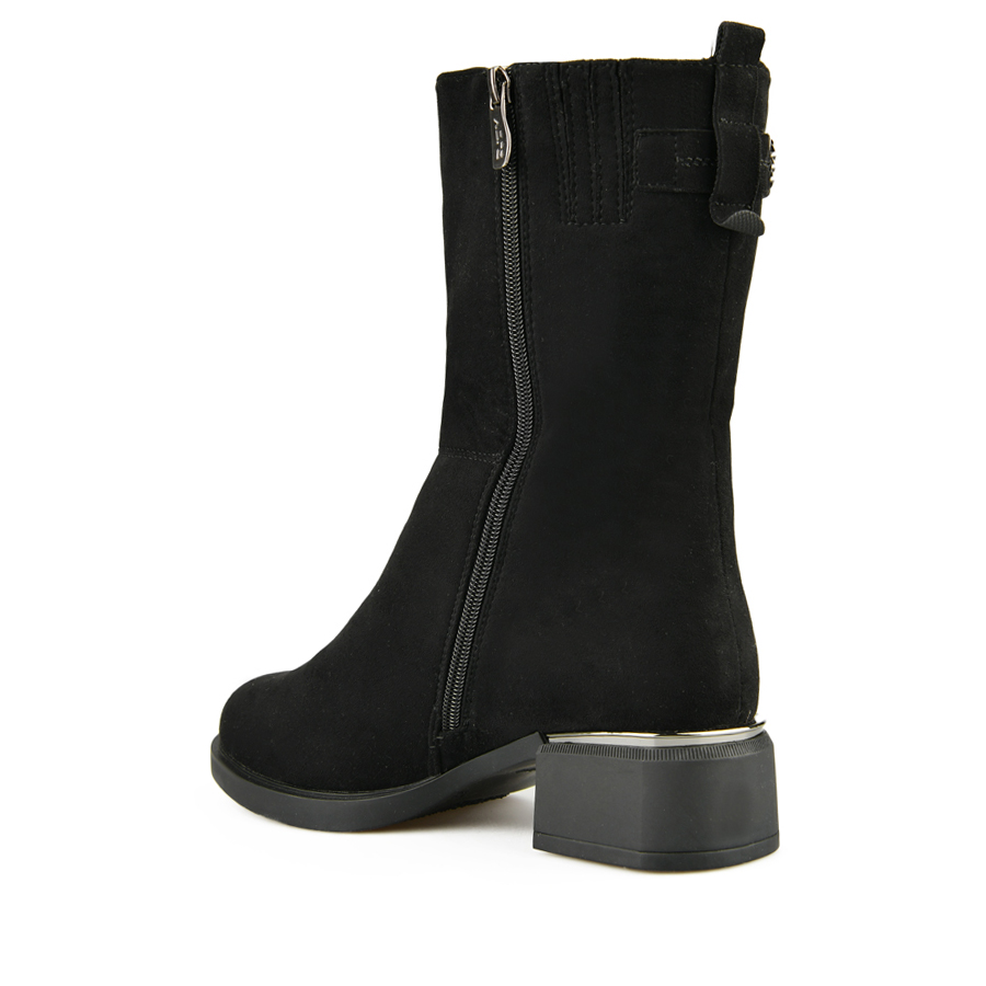 cizme damă textil negru 3