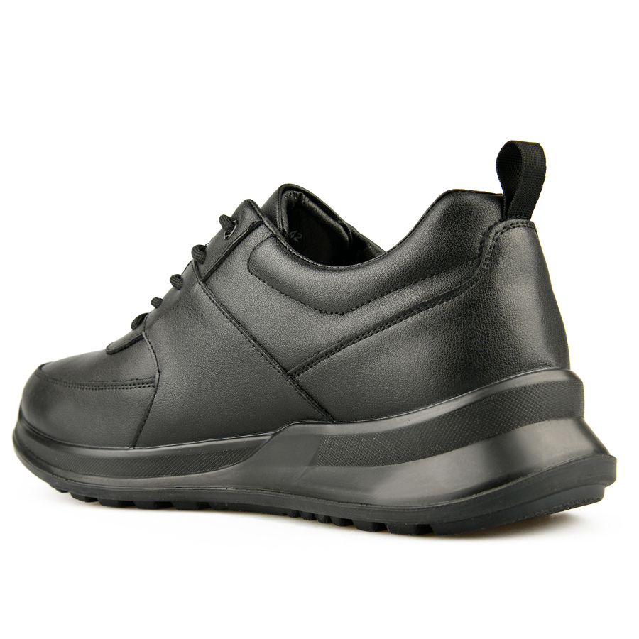 ανδρικά παπούτσια φυσικό δέρμα μαύρο 3