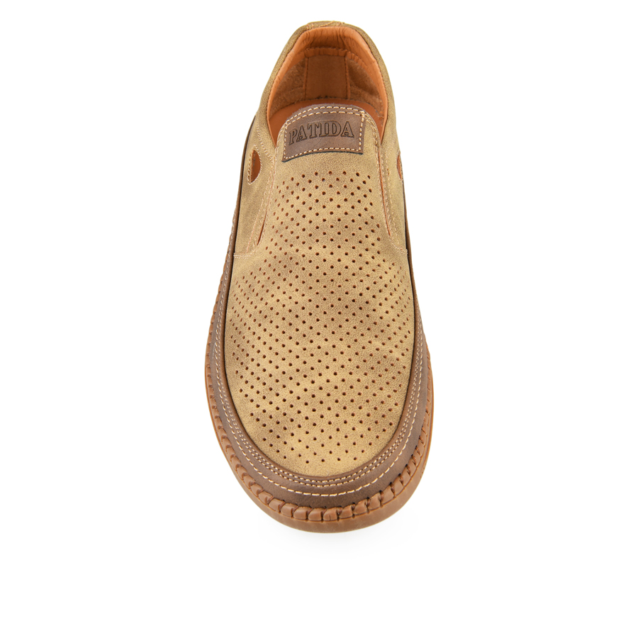 ανδρικά παπούτσια οικολογικό δέρμα καφέ 1