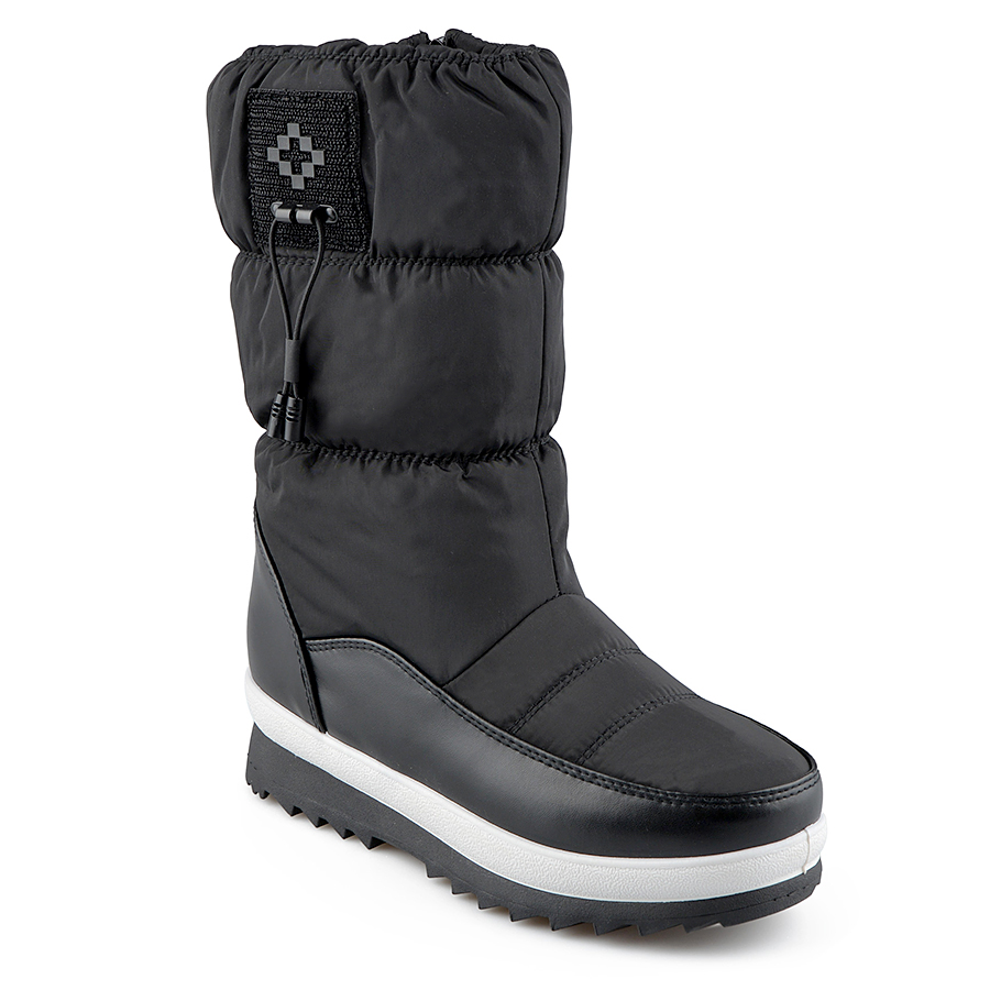 botine de zăpadă damă textil negru 2