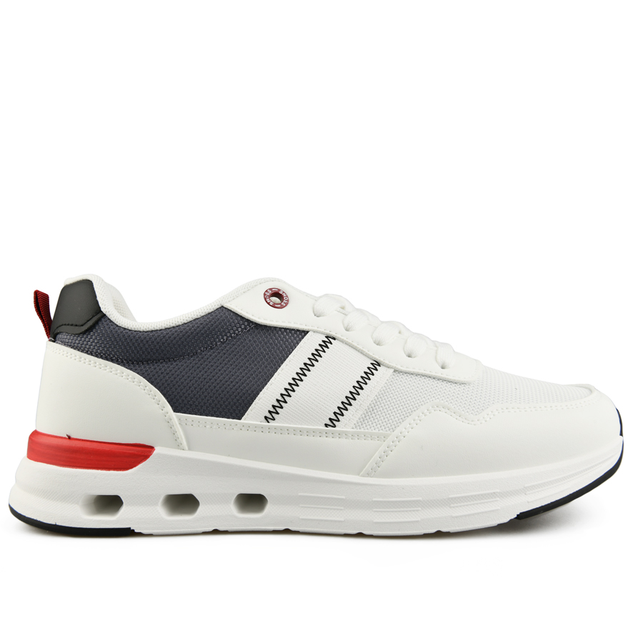 мъжки маратонки текстил/еко кожа бели 0