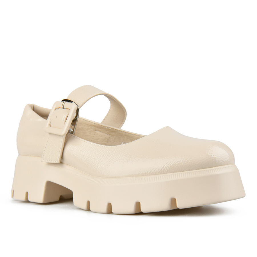 γυναικεία παπούτσια οικολογικό δέρμα μπεζ 1