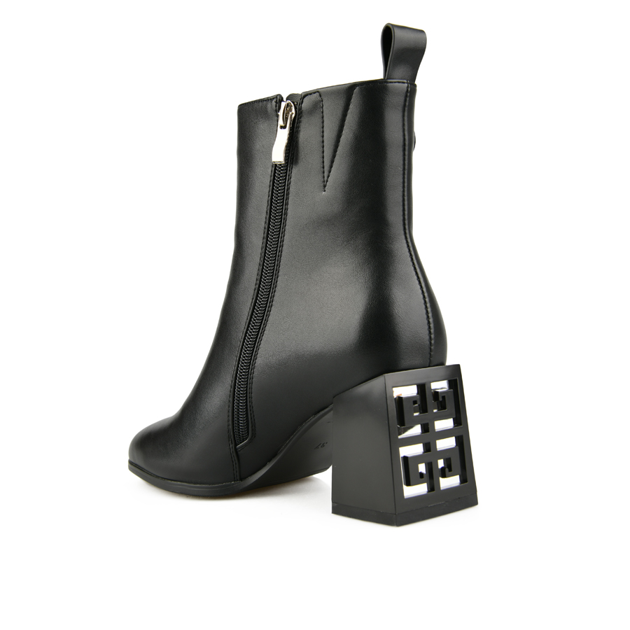 botine damă piele ecologică negru 3