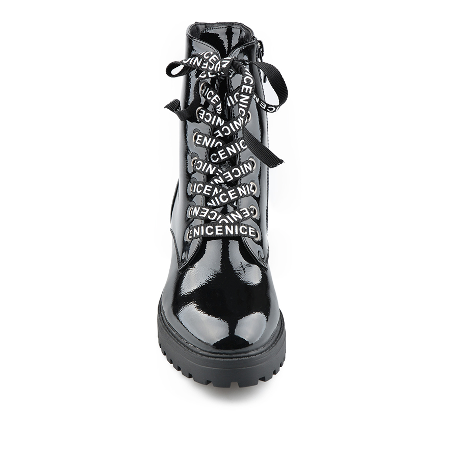 botine damă piele ecologică negru 2