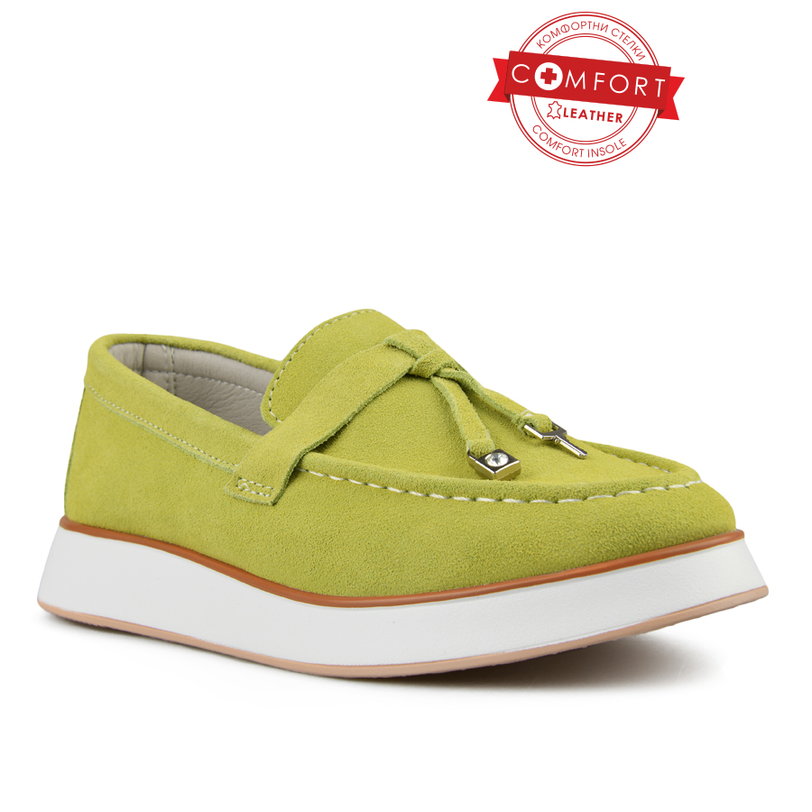 γυναικεία παπούτσια φυσικό δέρμα πράσινα 0