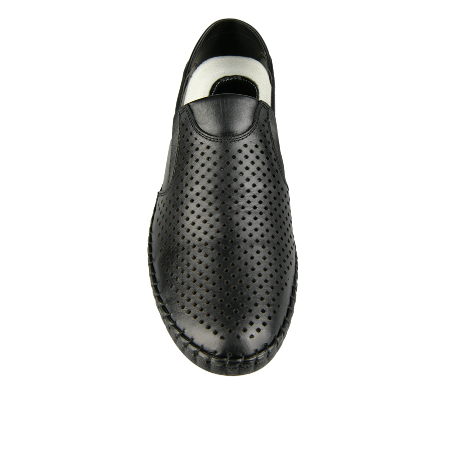 ανδρικά παπούτσια φυσικό δέρμα μαύρο 1