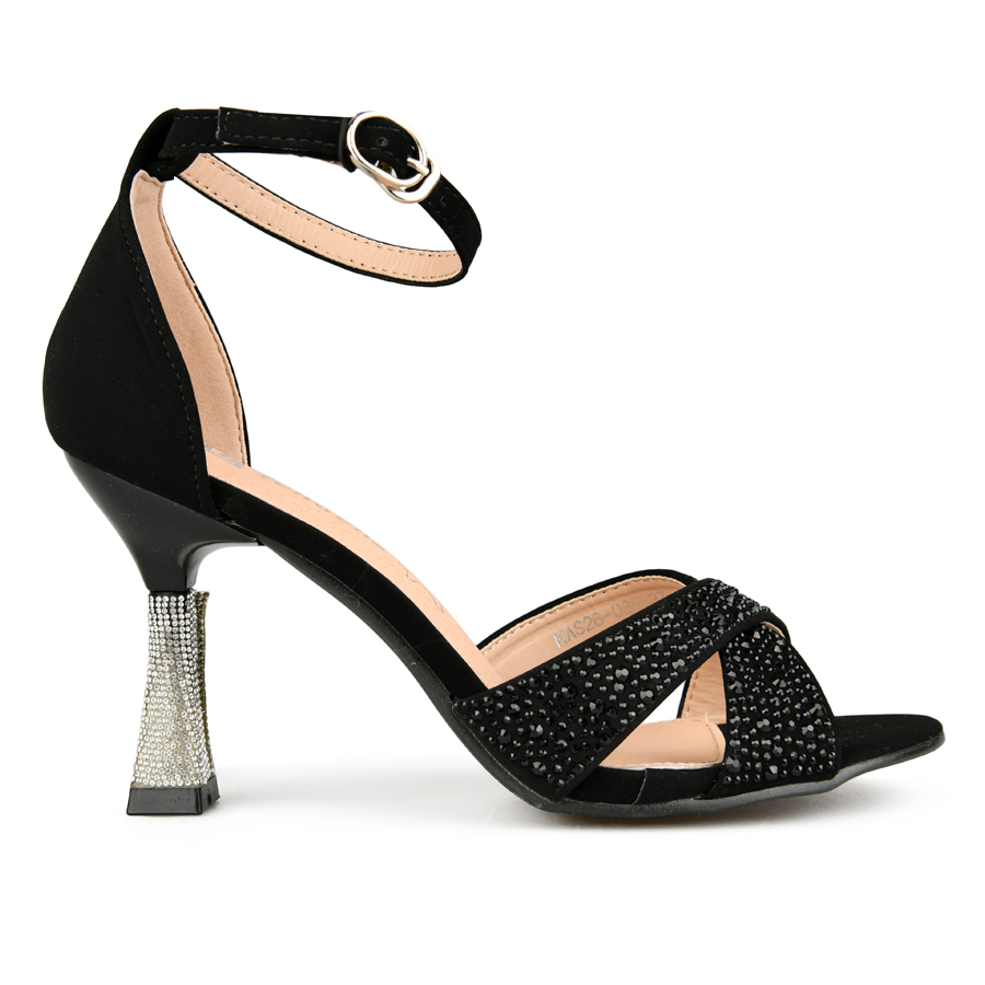 дамски сандали еко кожа черни 0