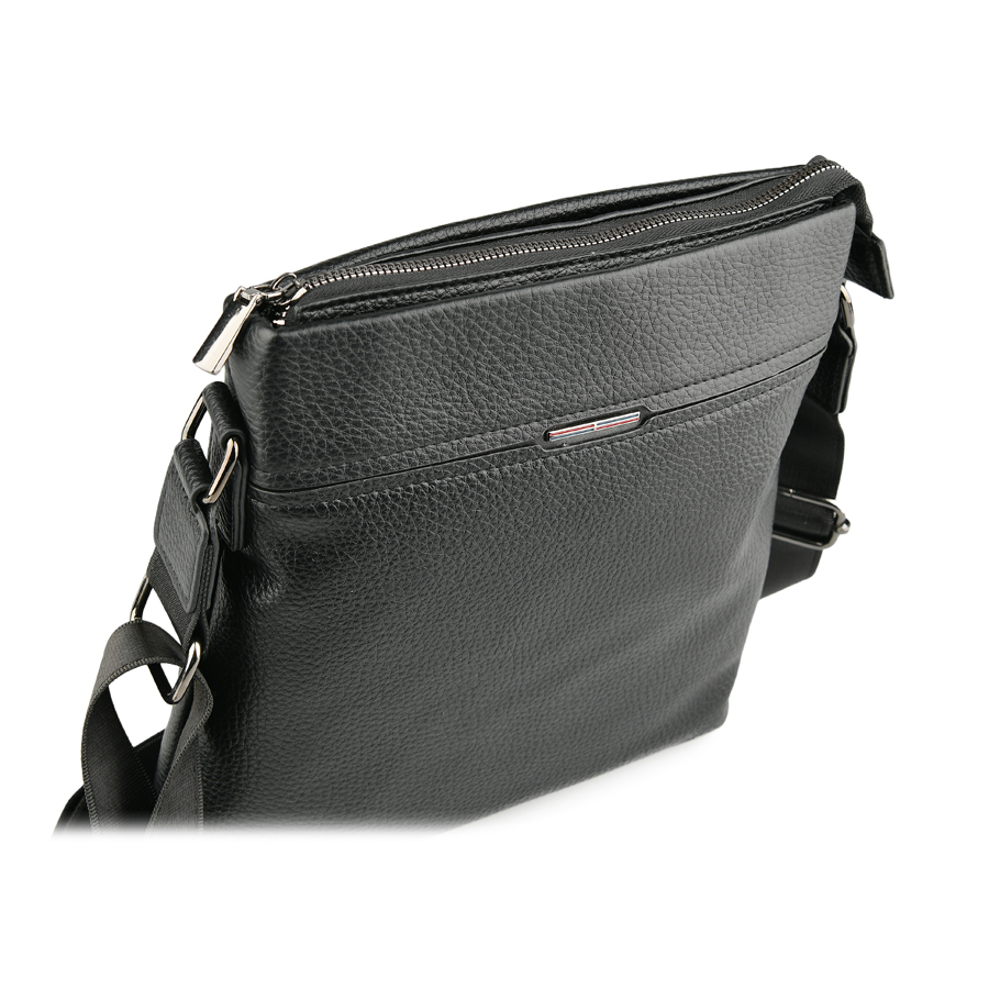 geantă bărbați piele naturală negru 2